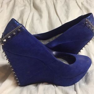 Gianni Bini Colbalt Blue Wedges